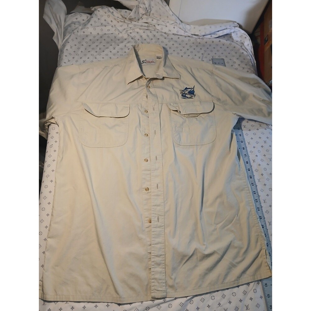 Worldwide Sportsman Angler Fishing Bass Shirt L